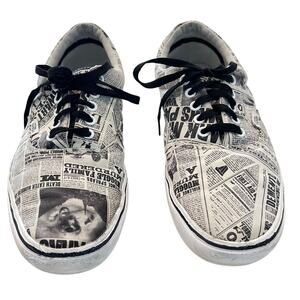 VANS Harry Potter Daily Prophet Newspaper Sneakers Mens Size 10, Womens Sz 11.5